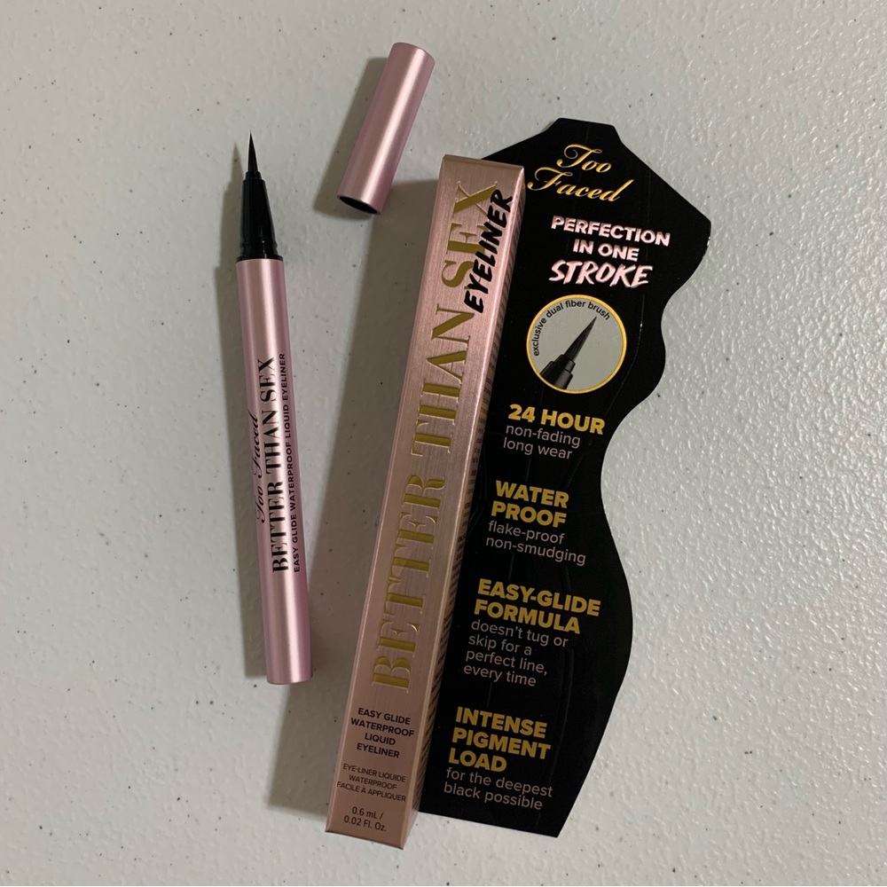 Too Faced Better Than Sex Easy Glide Waterproof Liquid Eyeliner-NIB - Picture 8 of 8
